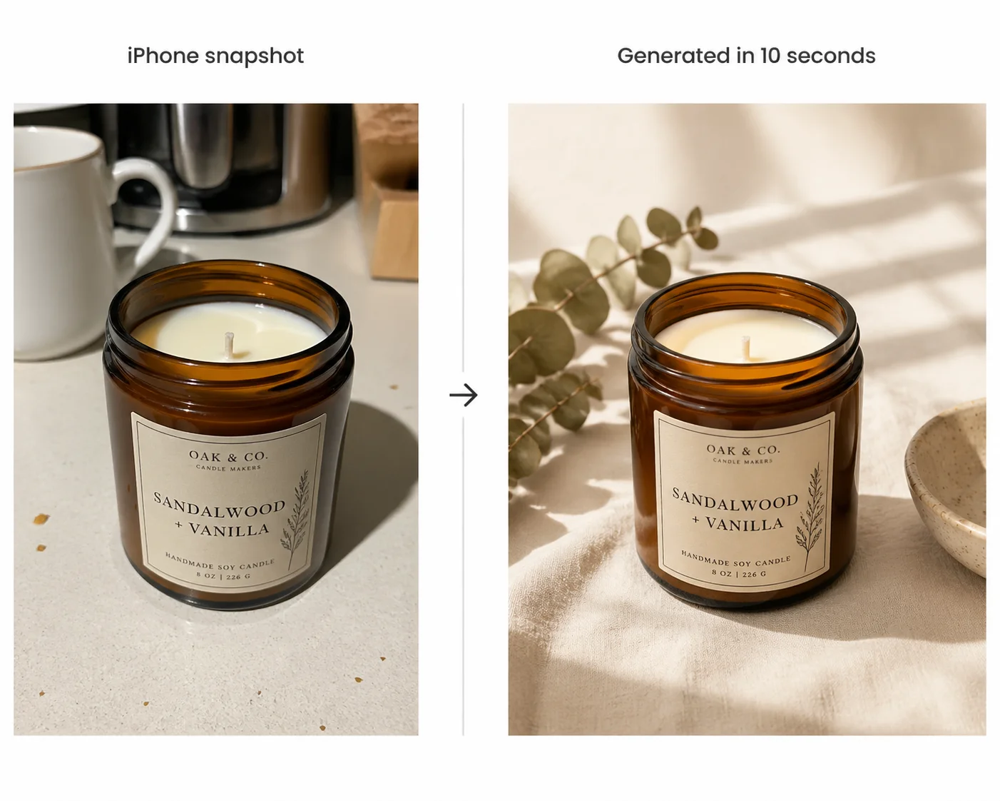 Snap a photo. Get a studio-quality product shot.